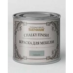 Краска ультраматовая для мебели Rust-Oleum Chalky Finish 0,125 л антрацит - изображение