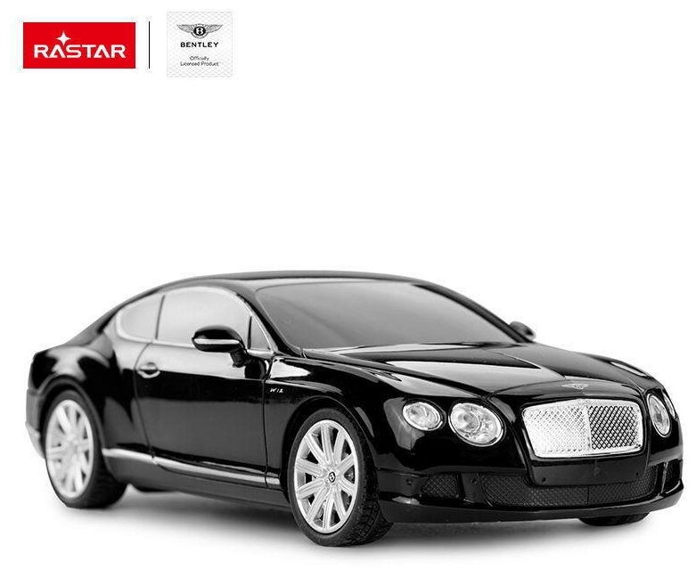 Легковой автомобиль Rastar Bentley Continental GT Speed (48600), 1:24, 20 см, черный