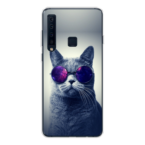 Силиконовый чехол на Samsung Galaxy A9 2018 / Самсунг Галакси А9 2018 Космический кот