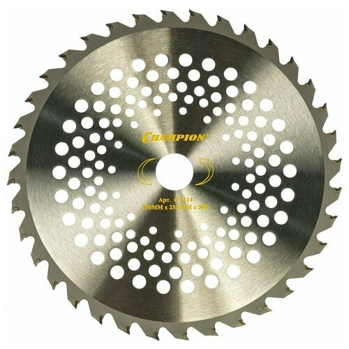 Нож Champion с зубцами из твердого сплава 36/230/25,4 (SRM-2305SI, SRM-2655SI) нож echo 3 зубчатый тип в d 230мм t 3мм 25 4мм srm 2305si srm 22ges srm 2655si