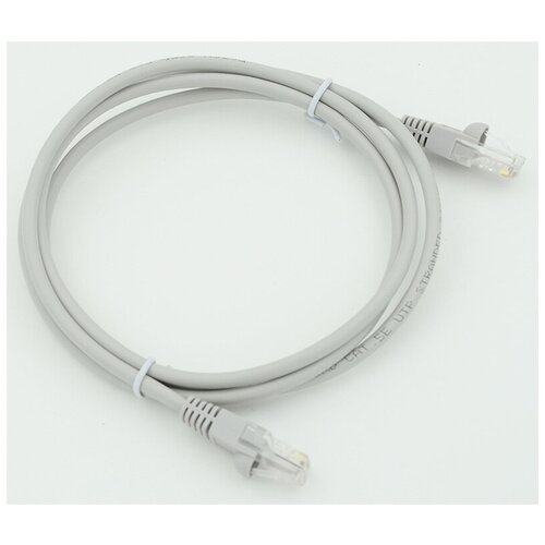 Патч-корд UTP cat5E molded 1.5м серый RJ-45 (m)-RJ-45 (m)