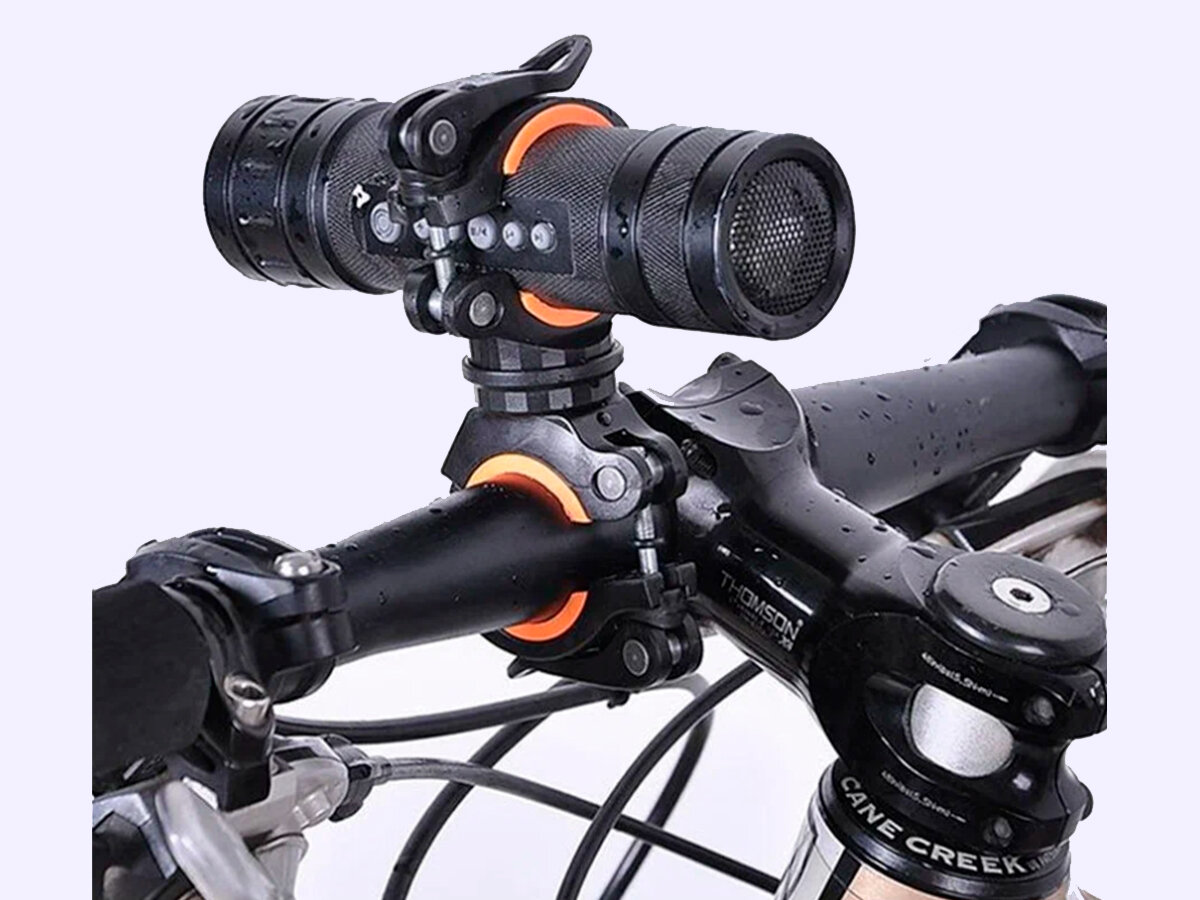 Держатель поворотный 360° для фонаря, насоса на велосипед