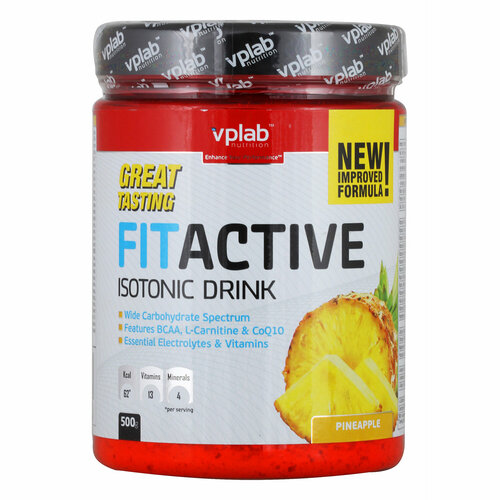 vplab hot drink шоколад 370 гр VPLab FitActive Isotonic Drink (500 г) Ананас