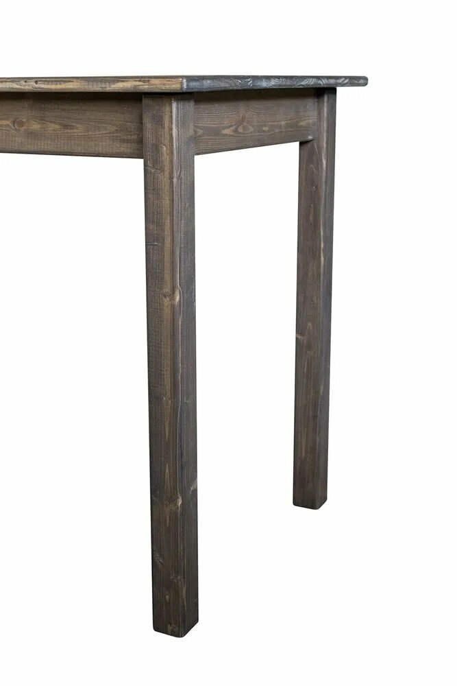 Стол из массива сосны Solarius Классика, лакированный, цвет венге, 120х60 см - фотография № 10