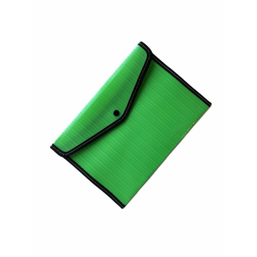 Папка-конверт А4 на кнопке пластик 33х23 см, цветная (4 шт)