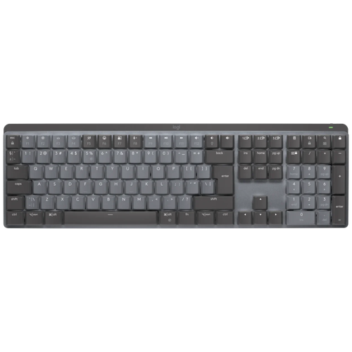 Беспроводная клавиатура Logitech MX Mechanical графитовый, английская 920 009329 клавиатура logitech rgb mechanical gaming keyboard g513 with gx brown switches tactile