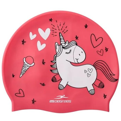 фото Шапочка для плавания 25degrees pony pink 25d22005k, силикон, детский
