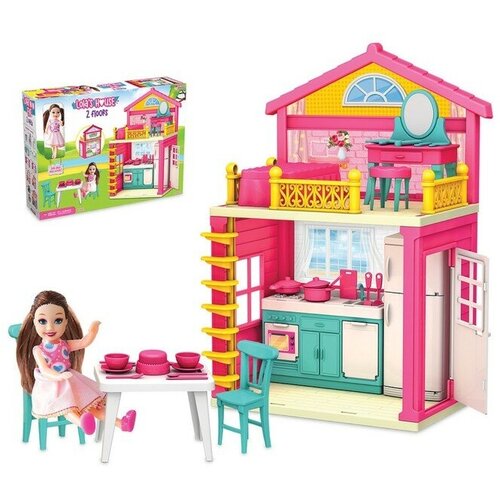 Дом для куклы Lola's house 2 floors, с куклой и аксессуарами дом для куклы lola s house 2 floors с куклой и аксессуарами