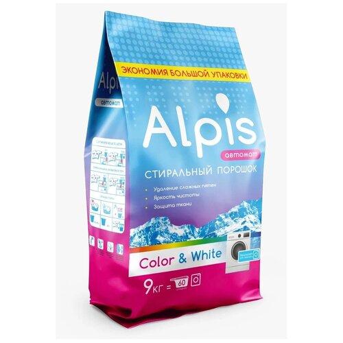 Стиральный порошок Alpis, 18 кг, для цветных и белых тканей