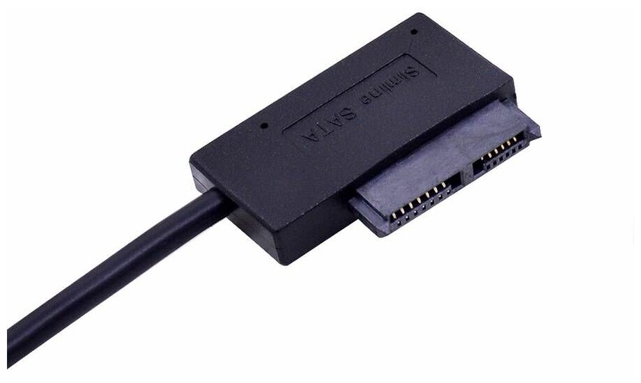 Адаптер - переходник USB 20 - Slimline SATA 6p+7p для оптических приводов ноутбука