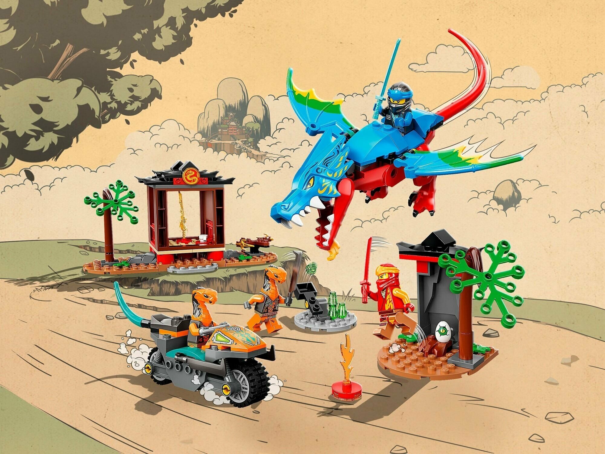 Конструктор LEGO Ninjago "Драконий храм ниндзя" 71759 - фото №18