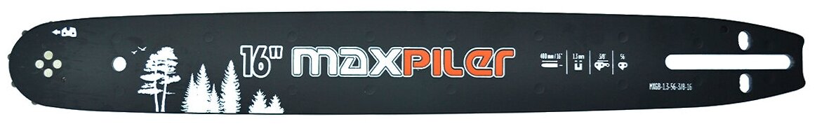 Шина для цепной пилы MaxPiler MXGB-1.3-59-3/8-16