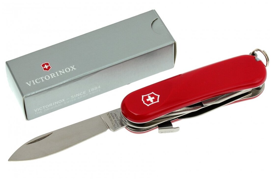 Нож перочинный Victorinox Evolution S13 (2.3813.SE) 85мм 14функций красный карт.коробка - фото №6