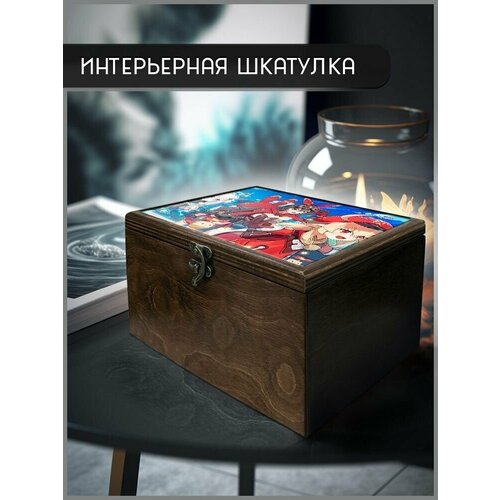 Шкатулка интерьерная для украшений универсальная 22x17x12 см Игра Genshin Impact - 136