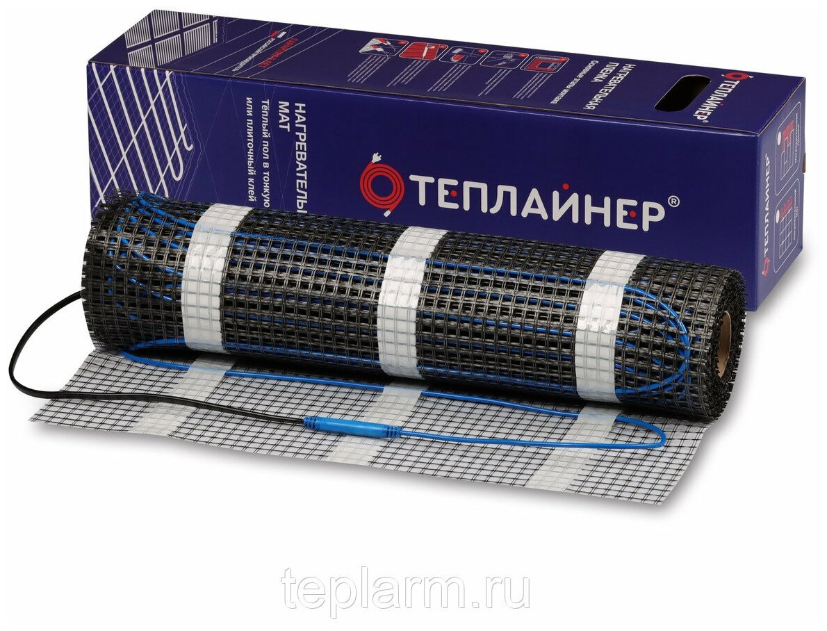 Нагревательный мат Теплайнер Floor СТП-160, 1440 Вт 9 м. кв