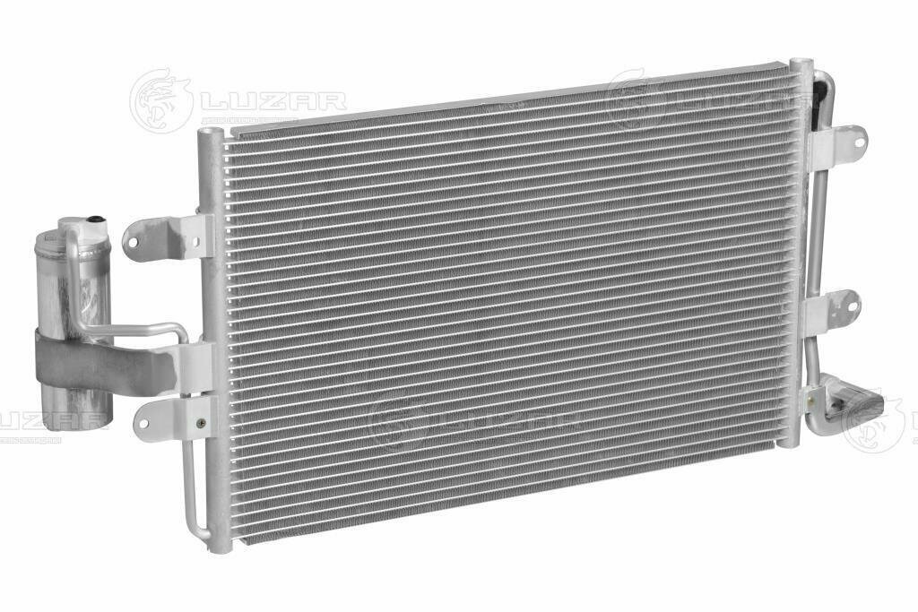 LUZAR Радиатор кондиционера с ресивером для VAG Octavia (96-)/Golf IV (97-) LRAC18J0