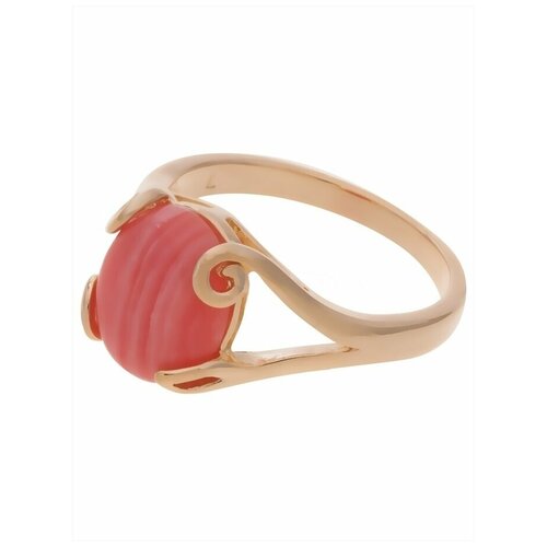 Кольцо Lotus Jewelry, родохрозит, размер 17, розовый