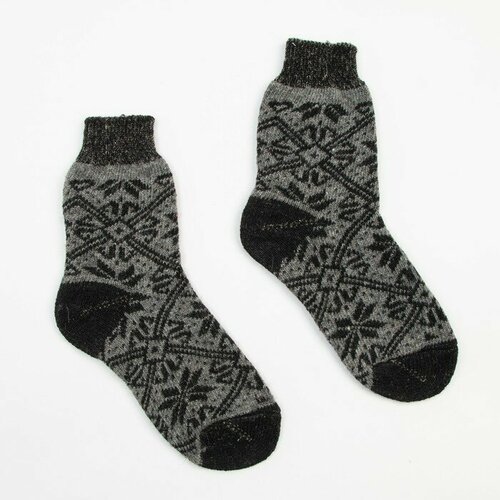 фото Носки стильная шерсть, размер 39/40, серый