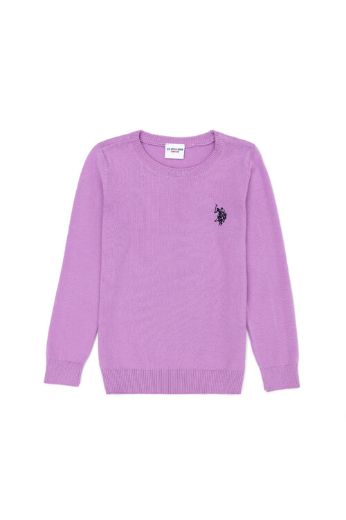 Джемпер U.S. POLO ASSN., размер 3_4, фиолетовый