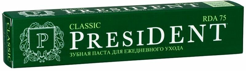 Зубная паста для ежедневного ухода President Classic