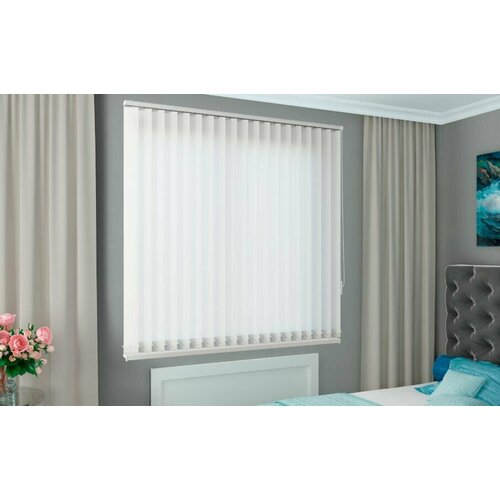 Ламели для вертикальных жалюзи 89мм Лайн белый 11 шт. высота 1,8м