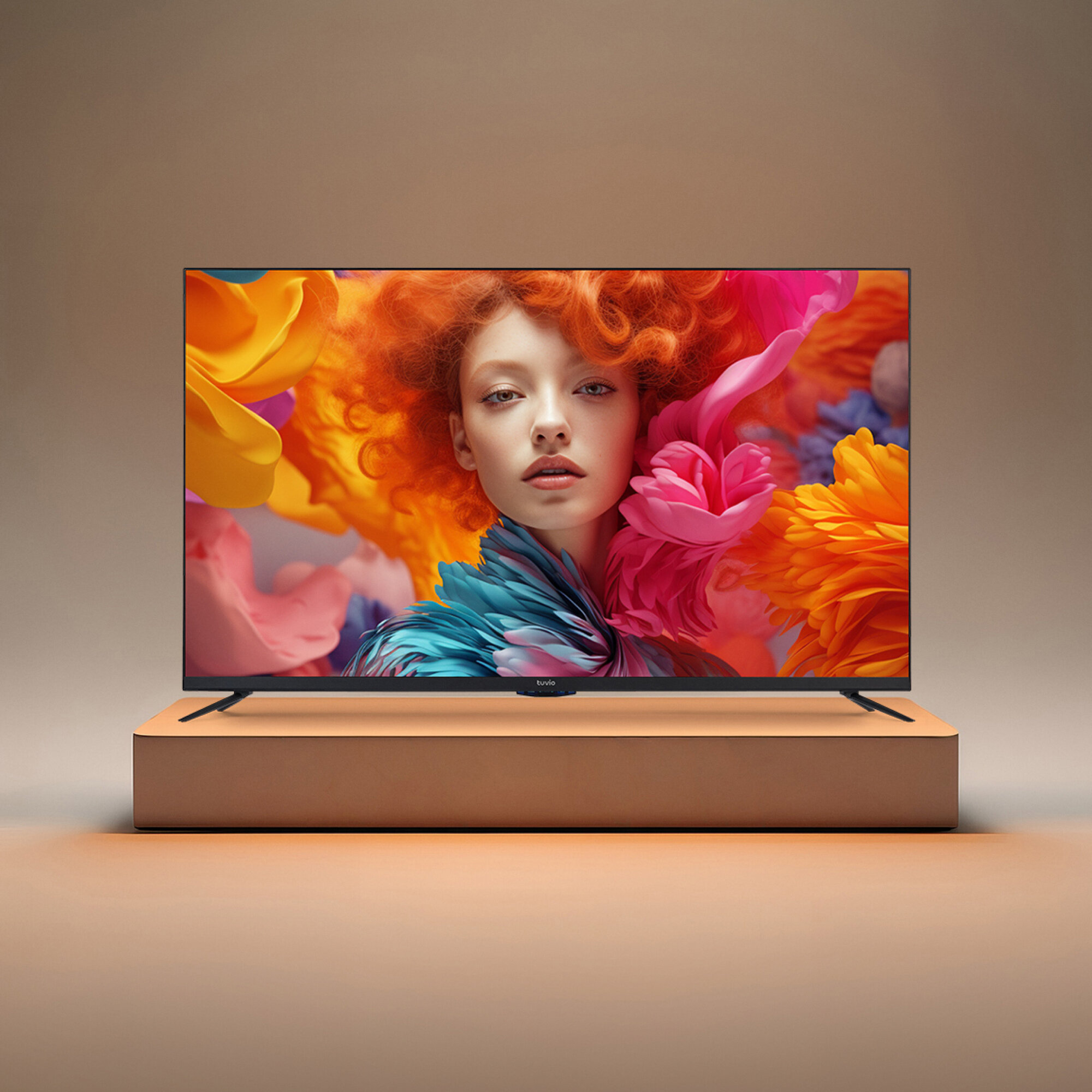43” Телевизор Tuvio 4К ULTRA HD DLED Frameless на платформе YaOS, STV-43FDUBK1R, черный — фото 1