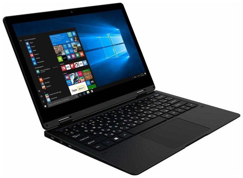 Ноутбук Irbis NB119 YOGA N33504GB64GB eMMCHD graphics 500116 HD IPSWiFiBTcamWin10Homeblack