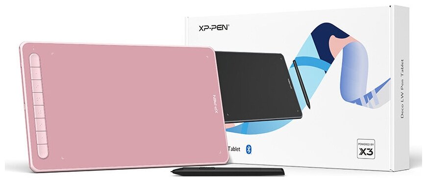 Графический планшет XPPen Deco Deco LW Pink розовый (it1060b_pk) - фото №2