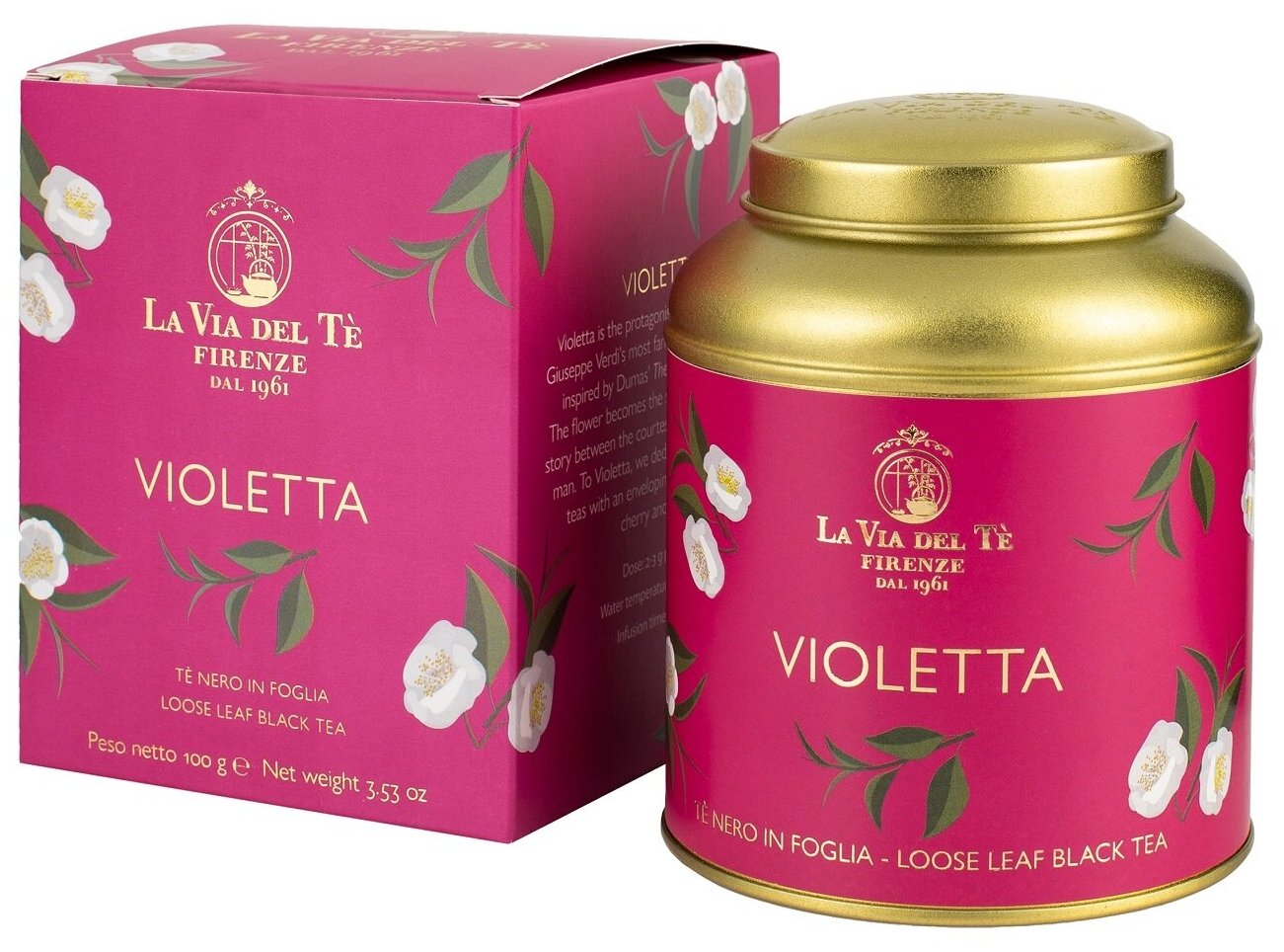 La Via Del Te. Итальянский черный чай. Виолетта 100 гр - фотография № 1