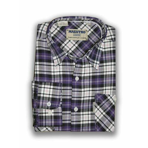 Рубашка Maestro, размер 46/S, фиолетовый
