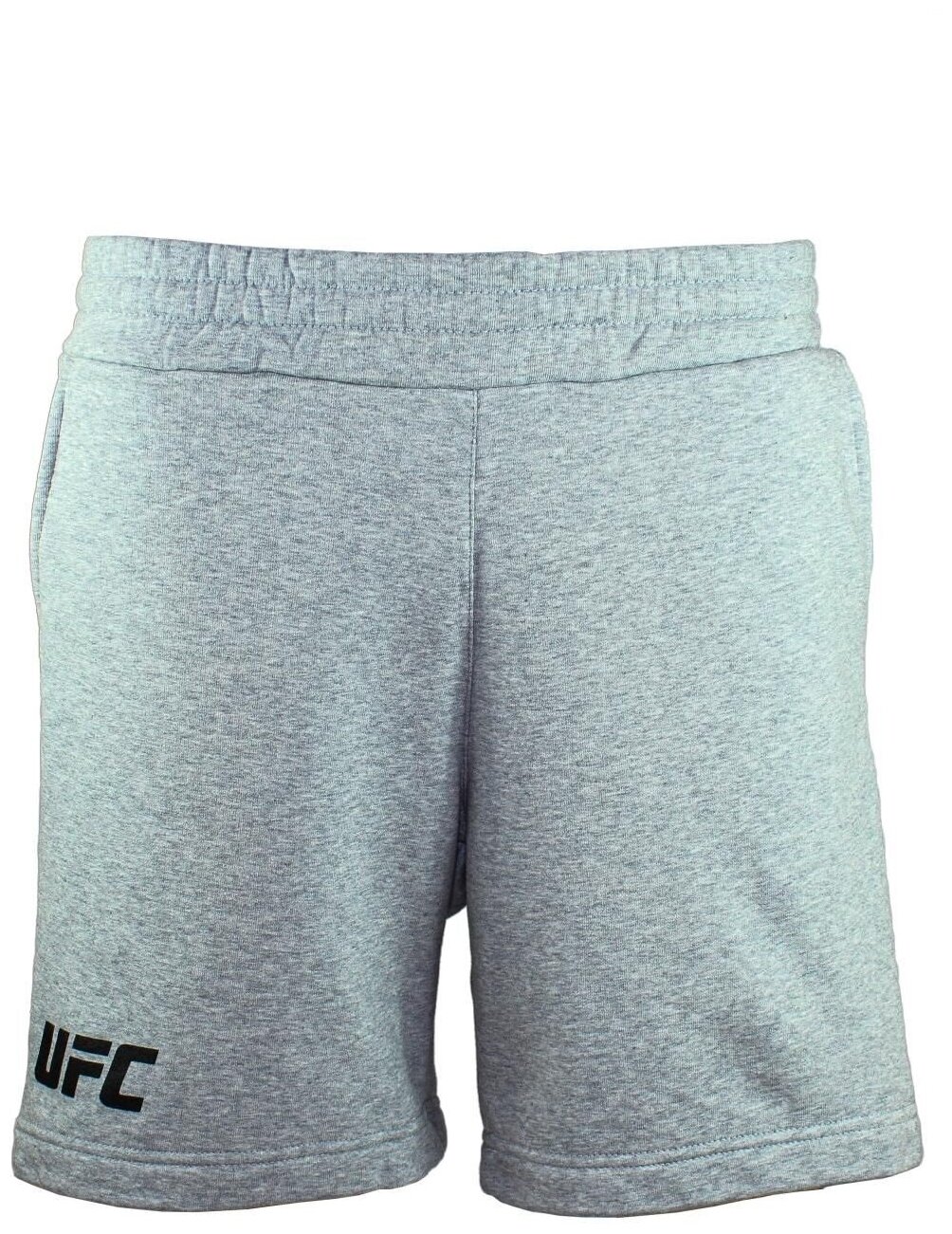 Мужские спортивные шорты UFC GRAY MELANGE SHORTS LOGO BLACK