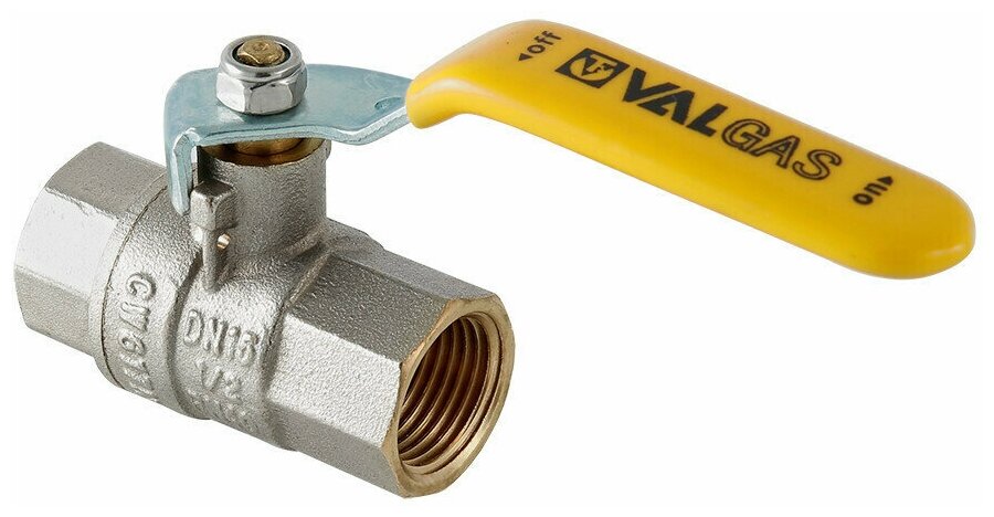 Кран шаровой для газа Valtec VALGAS VT.271 1/2" внутренняя/внутренняя флажковая ручка