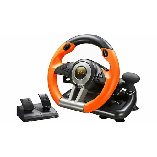 Игровой руль с педалями PXN V3PRO Racing Wheel Orange руль игровой с педалями thrustmaster ferrari 458 spider racing wheel xbox one