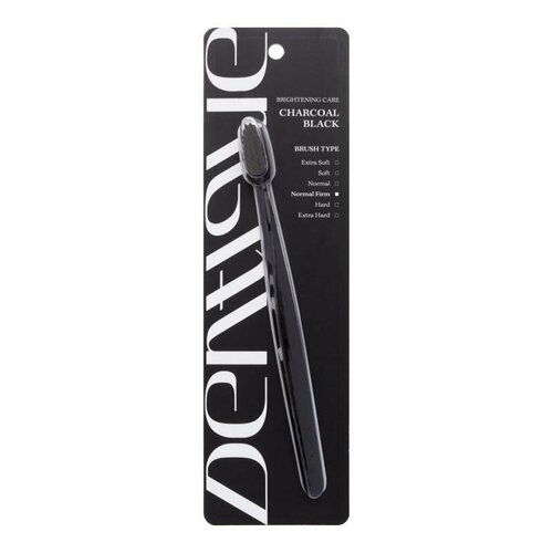 Dentique Toothbrush - Charcoal Black Зубная щетка Черный уголь dentique toothbrush pearly white зубная щетка белый жемчуг