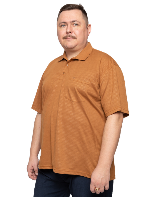 Поло GrandeMan, размер 3 XL, горчичный, оранжевый