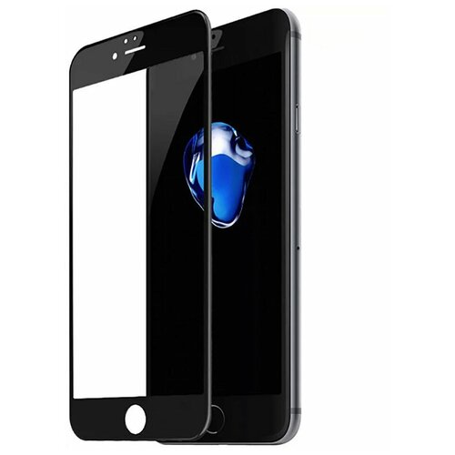 Стекло защитное для Apple iPhone 7/8 3D с олеофобным антибликовым покрытием с черной рамкой