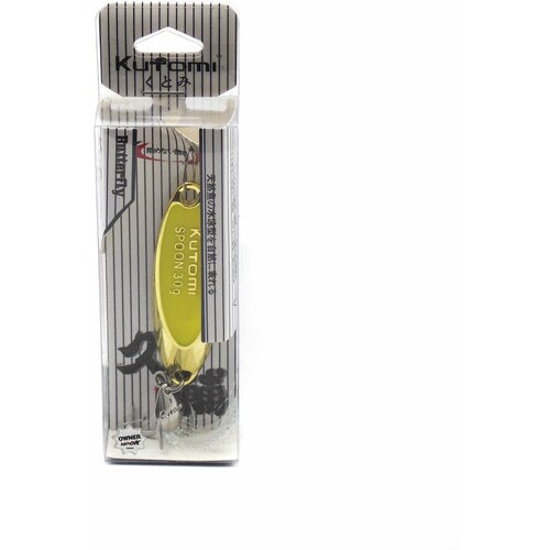 Блесна Kutomi Butterfly 30 г. Gold/Yellow - блесна для рыбалки - блесна рыболовная