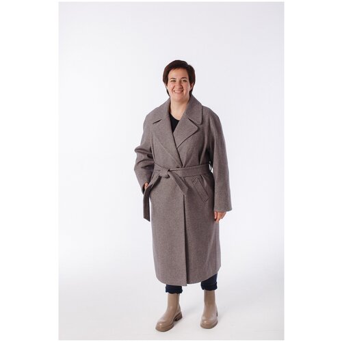 KR-268B Пальто женскиое темно-коричневый Sempati