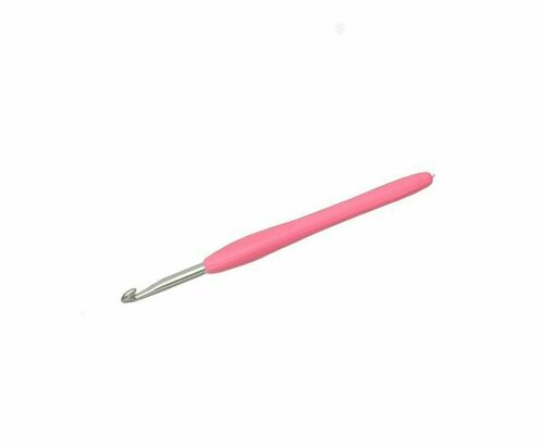 Крючок вязальный для рукоделия с силиконовой ручкой № 5