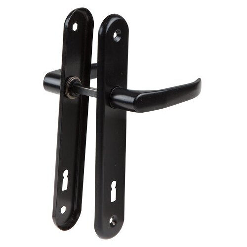 Ручка дверная LENOX 90WK на длинной планке (черн.) (1108949043481) (gamar)