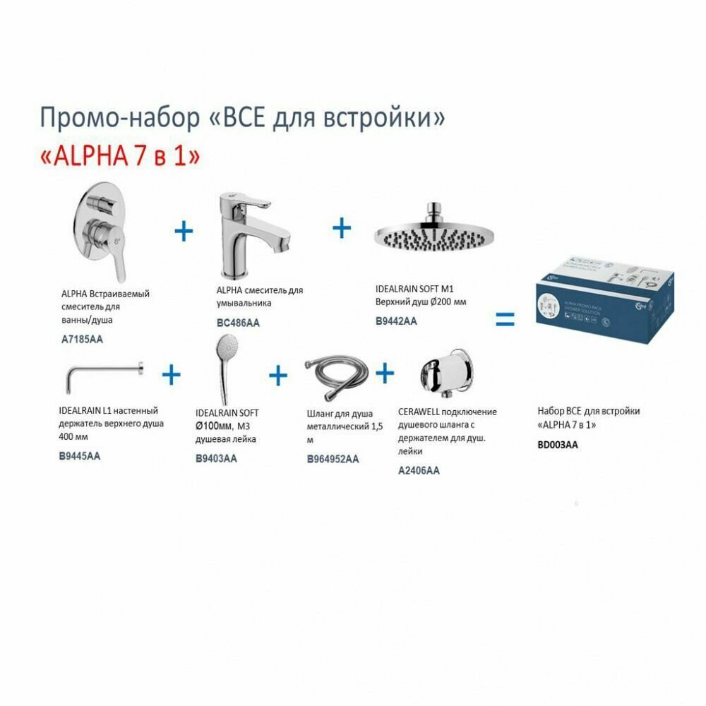 Комплект смесителей Ideal Standard - фото №11