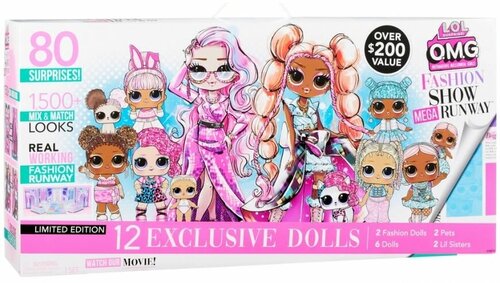 Набор LOL OMG Fashion Show Mega Runway с 12 эксклюзивными куклами 584339