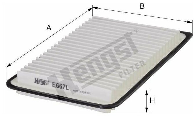 Воздушный фильтр Hengst - фото №2