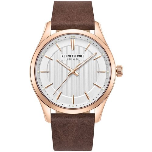 Наручные часы KENNETH COLE Мужские наручные часы Kenneth Cole Classic KCWGA2234505 с гарантией, коричневый, золотой