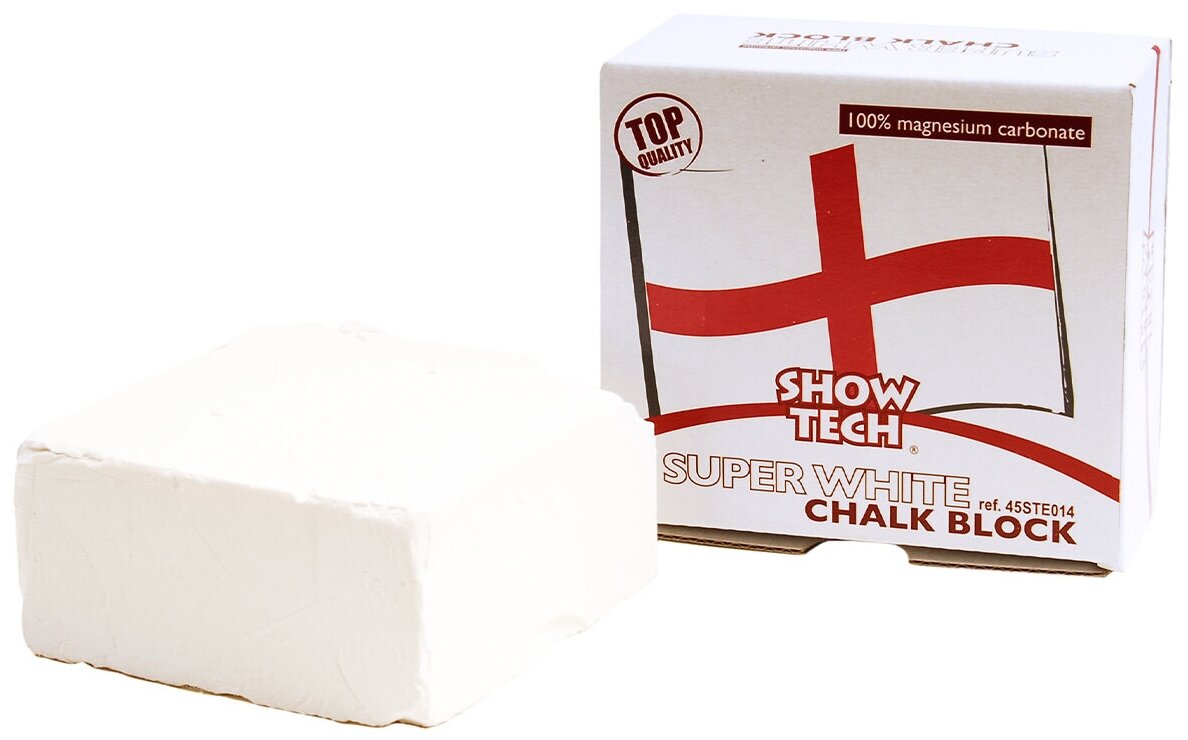Мелок для шерсти Show Tech English Magnesium Chalk Block, прямоугольный, белый, 55 г