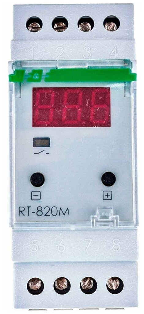 Терморегулятор/термостат с датчиком Евроавтоматика F&F RT-820M 1NO EA07.001.007 - фотография № 2
