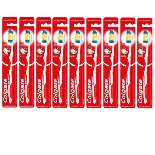 Colgate Зубная щетка Классика здоровья, средней жесткости, 9 шт