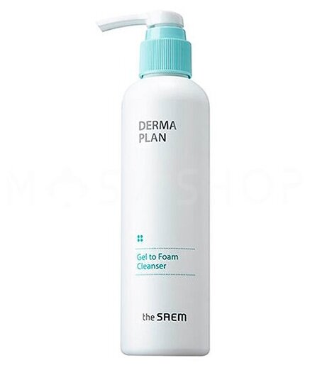 Пенка для чувствительной кожи The Saem Derma Plan Gel to Foam Cleanser