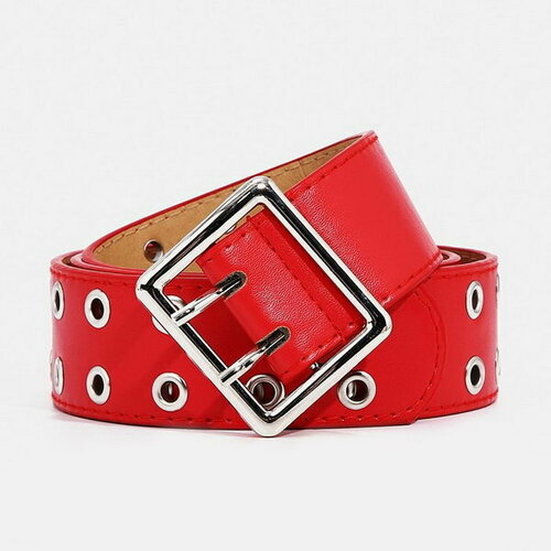 фото Ремень сима-ленд, размер 100, красный сима-лэнд