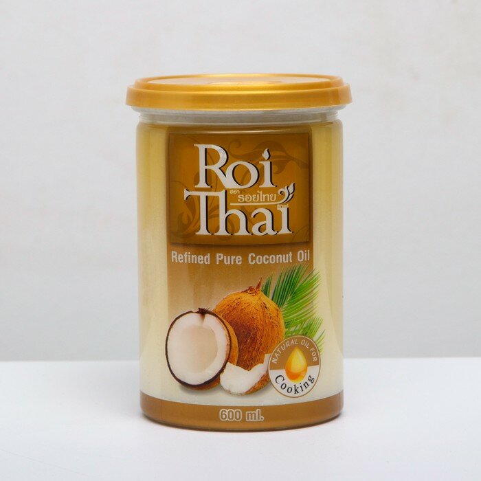 Рафинированное 100% кокосовое масло ROI THAI, 600 мл